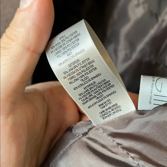 Mens Kennth Cole Reaction Double Breast Dress Peacoat Chocolate Brown EUC - Picture 13 of 15